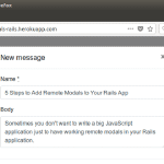 5 Steps to Add Remote Modals to Your Rails App