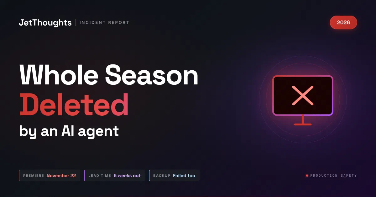 AI agent deleted The Challenge Sverige season 2 edit - what founders can learn