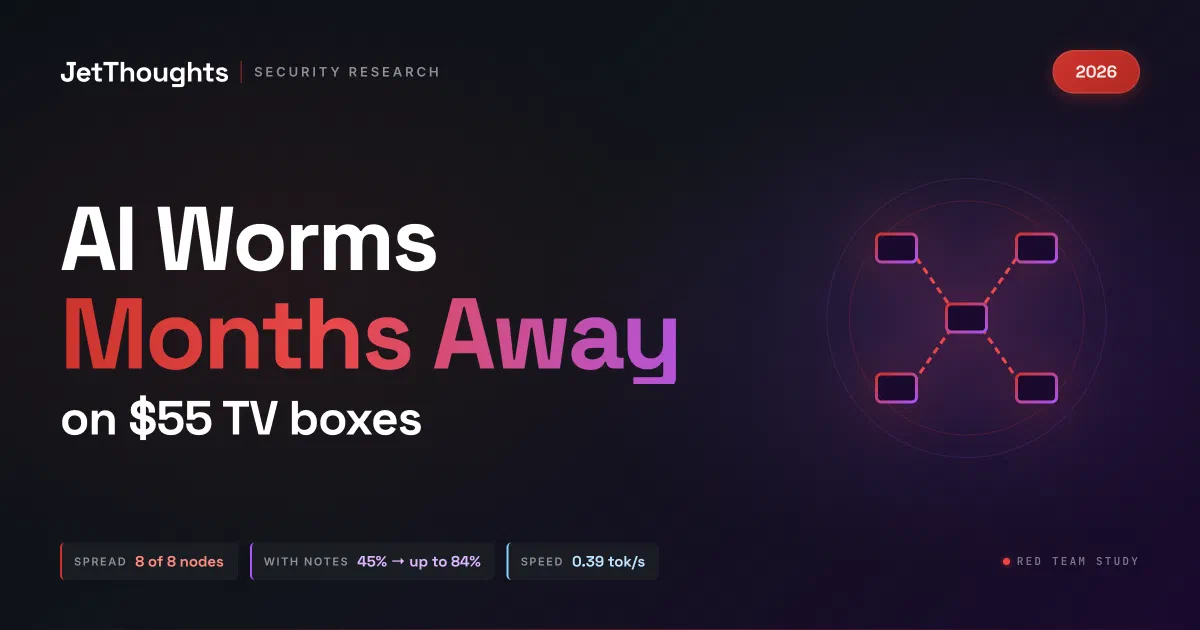 Anthropic AI worms warning - small models self-replicating across IoT devices