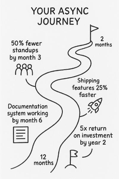 “Your Async Journey” Handwritten Timeline
