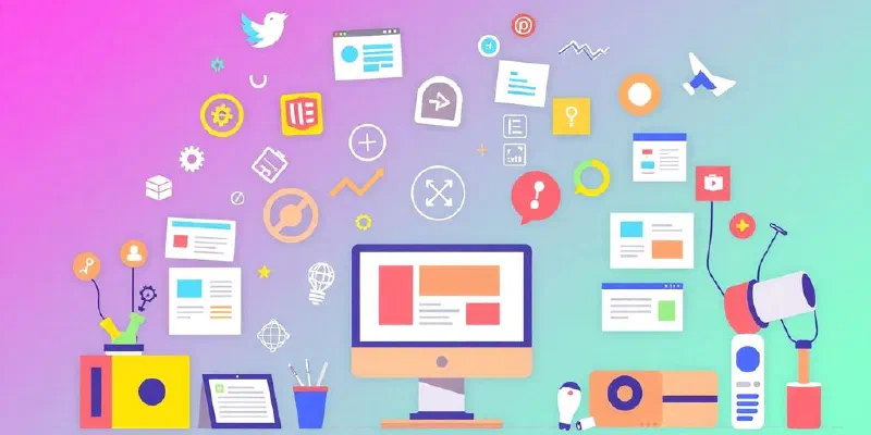 Illustration of modern frontend development tools and technologies.