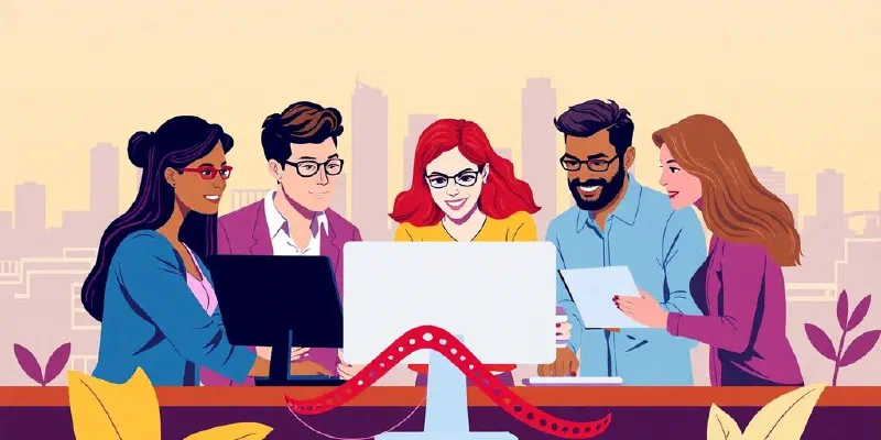 Diverse developers collaborating on Ruby on Rails projects.