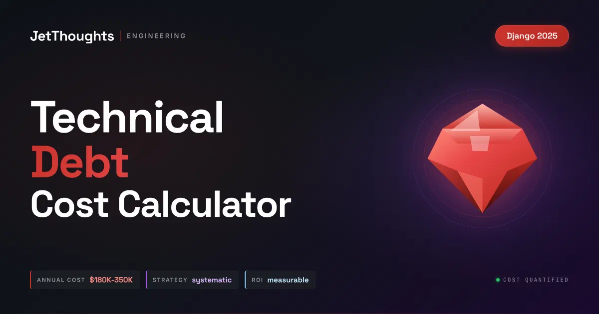 Django Technical Debt Cost Calculator & Elimination Strategy