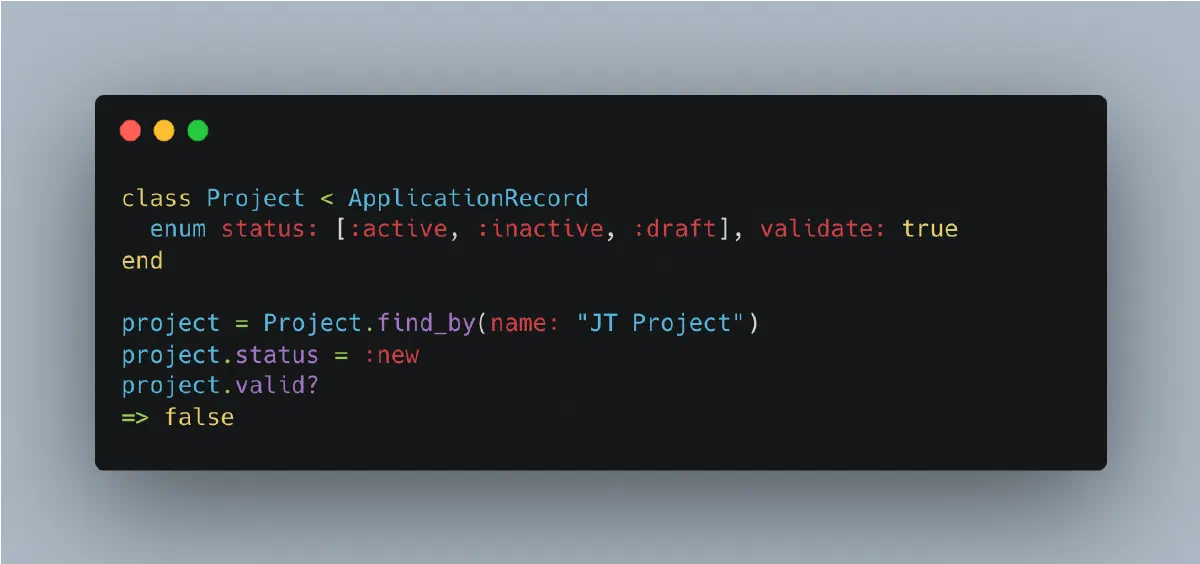 Enum validation in Ruby on Rails 7.1