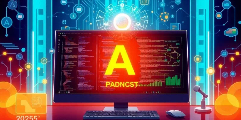Illustrative image of futuristic AI-driven development tools.