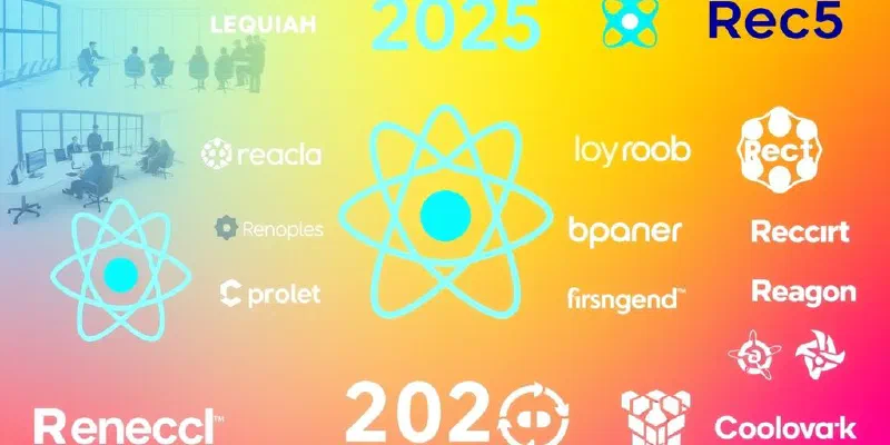 Logos and teamwork from leading React companies in 2025.