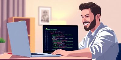 Person coding with ruby gems.