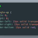 How to create triangles in CSS