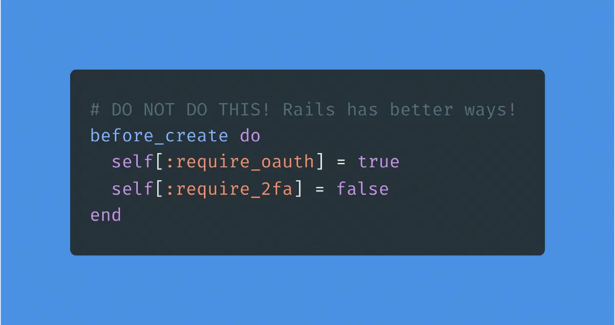 How To Setup Default Values For Attributes In Ruby On Rails