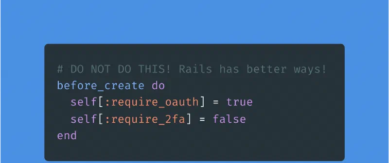 code example how to set default value for attribute