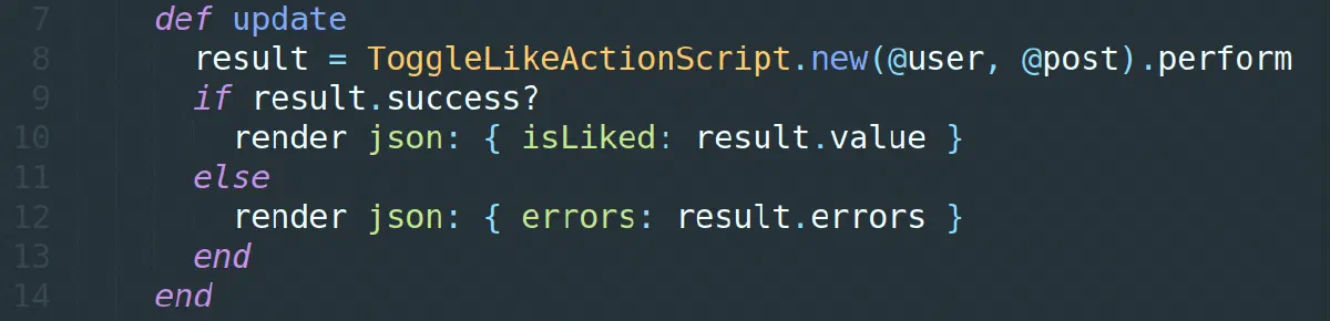 How to use a Transaction Script(aka Service Objects) in Ruby on Rails. Simple example