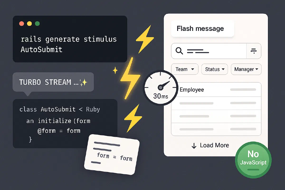 Implementing Instant Search, Dynamic Forms, and Infinite Scroll with Hotwire and Turbo in Rails