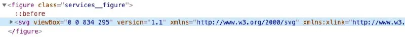 Browser inspector showing a figure element containing an inline SVG