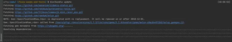 Bundler looks for options