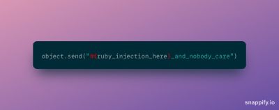 An example of the Ruby code injection opens a security “breach” for hackers.