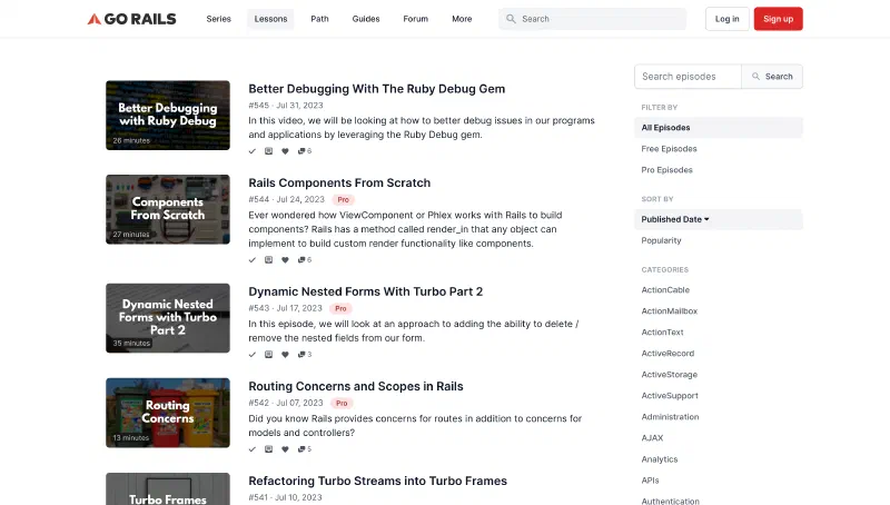 GoRails Screencasts