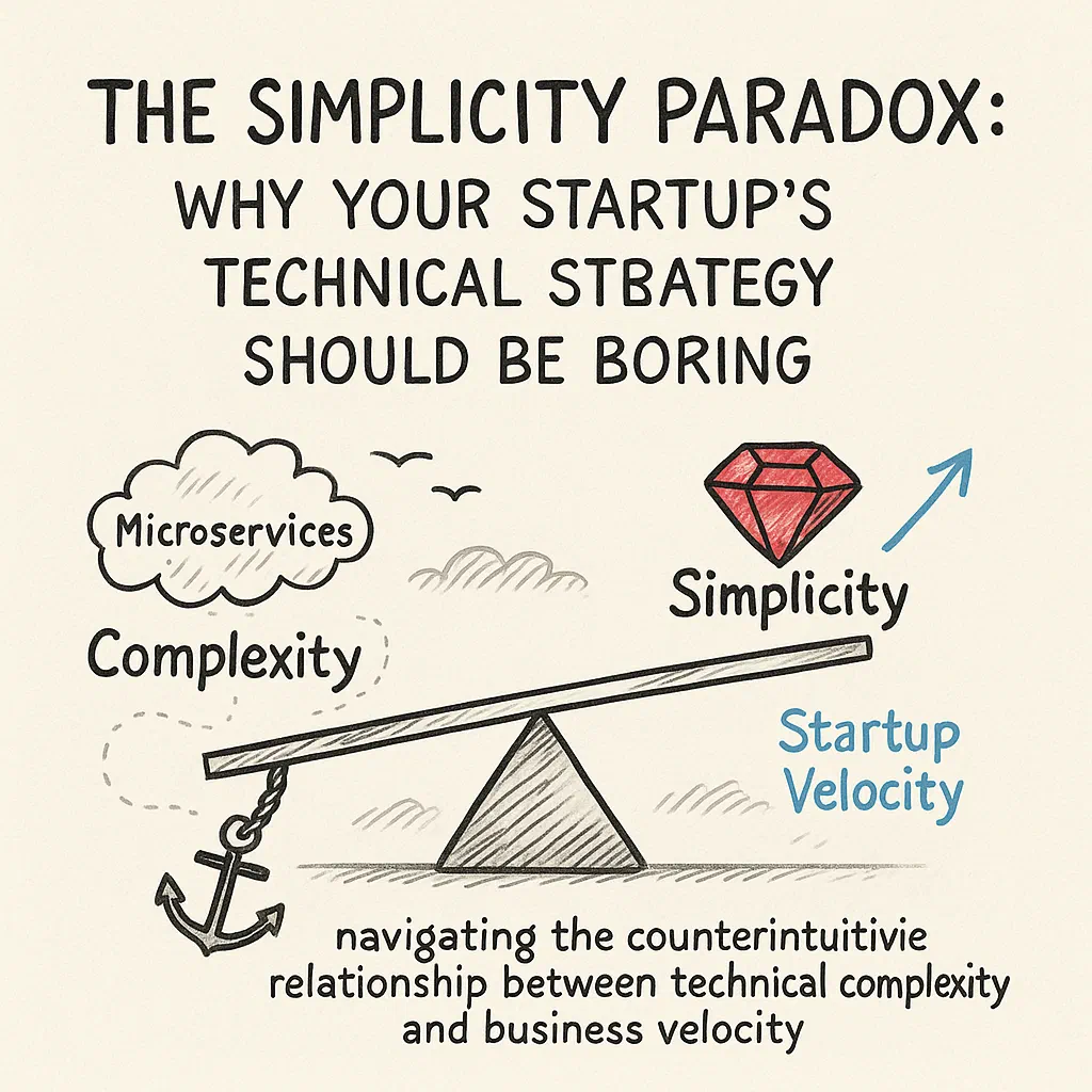 The Simplicity Paradox: Why Your Startup's Technical Strategy Should Be Boring 🎯