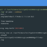 Troubleshooting ruby build