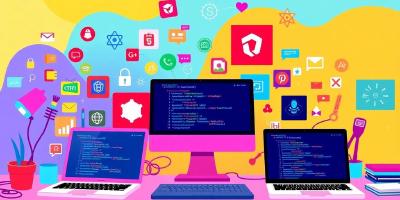 Illustrative tools for open source web development in 2025.