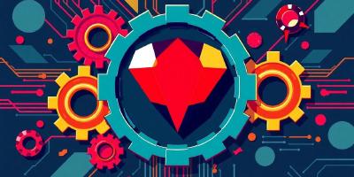 Illustrative image of Ruby gemstone and coding elements.