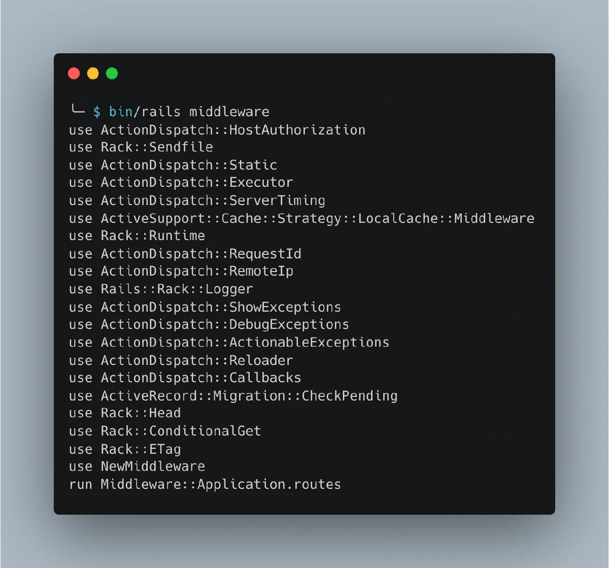 What is Ruby on Rails Middleware.