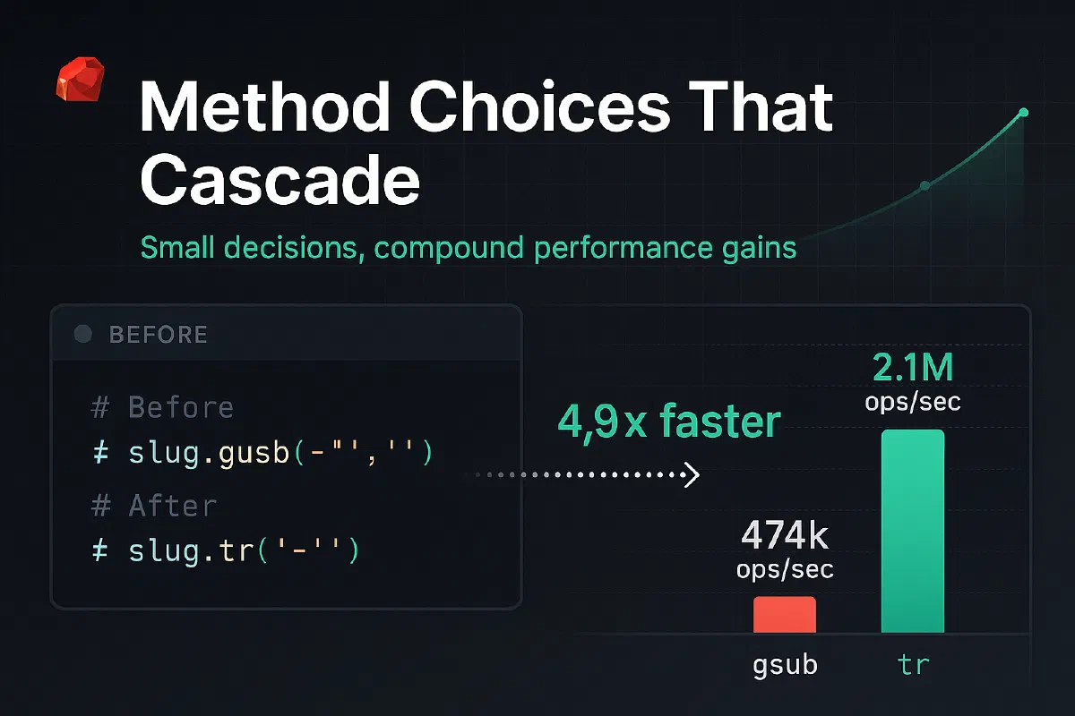 When Small Method Choices Cascade Into Big Performance Wins