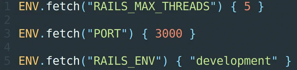 Where to read ENV variables in Ruby on Rails application