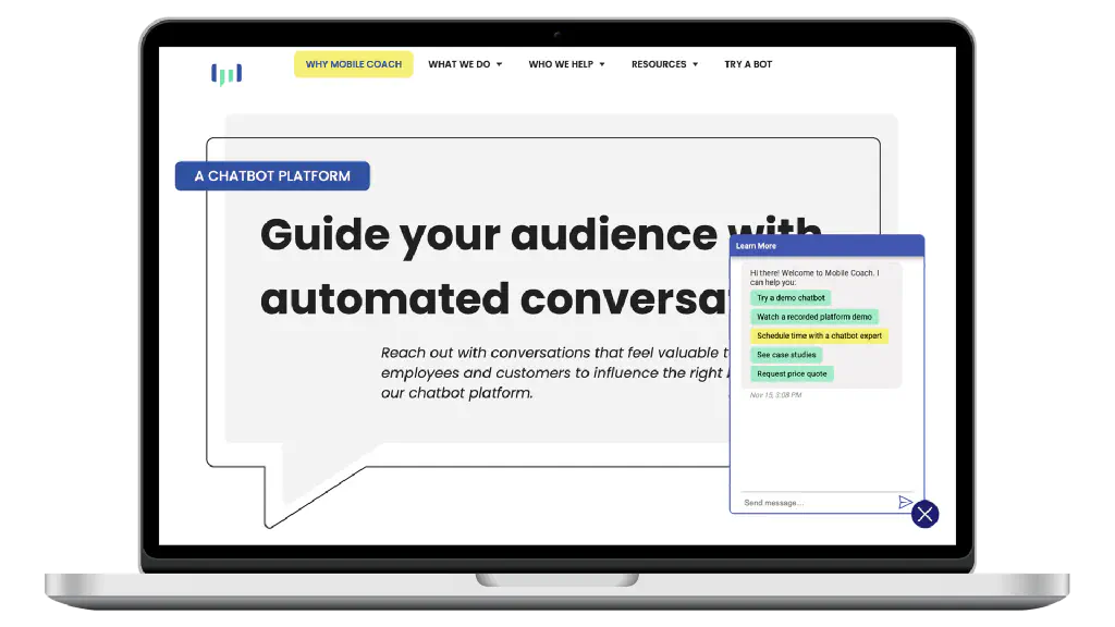 Mobile Coach Case Study: Scalable Development Solutions for Chatbot Platforms